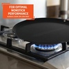 image:imageIMUSA USA IMU52015 Carbon Steel Oval Shaped ComalGriddle 17Inch BlackMetal Handles