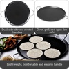 image:imageIMUSA USA IMU52015 Carbon Steel Oval Shaped ComalGriddle 17Inch BlackMetal Handles