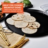image:imageIMUSA USA IMU52015 Carbon Steel Oval Shaped ComalGriddle 17Inch BlackMetal Handles
