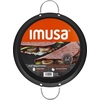 image:imageIMUSA USA IMU52015 Carbon Steel Oval Shaped ComalGriddle 17Inch BlackMetal Handles