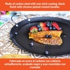 image:imageIMUSA USA IMU52015 Carbon Steel Oval Shaped ComalGriddle 17Inch BlackMetal Handles