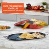 image:imageIMUSA USA IMU52015 Carbon Steel Oval Shaped ComalGriddle 17Inch BlackMetal Handles