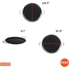 image:imageIMUSA USA IMU52015 Carbon Steel Oval Shaped ComalGriddle 17Inch BlackMetal Handles