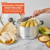 image:imageIMUSA USA MEXICANA410 Aluminum Steamer with Glass Lid 10Quart Silver 10Qt10Qt