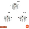 image:imageIMUSA USA MEXICANA410 Aluminum Steamer with Glass Lid 10Quart Silver 10Qt10Qt