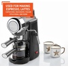 image:imageImusa 4 Cup Epic Electric EspressoCappuccino Maker Cafe Cubano Cortadito Colada Cafe con Leche BlackBlack
