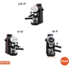 image:imageImusa 4 Cup Epic Electric EspressoCappuccino Maker Cafe Cubano Cortadito Colada Cafe con Leche BlackBlack