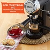 image:imageImusa 4 Cup Epic Electric EspressoCappuccino Maker Cafe Cubano Cortadito Colada Cafe con Leche BlackBlack