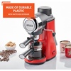 image:imageImusa 4 Cup Epic Electric EspressoCappuccino Maker Cafe Cubano Cortadito Colada Cafe con Leche BlackRed