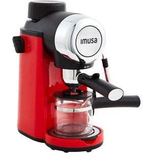 image:imageImusa 4 Cup Epic Electric EspressoCappuccino Maker Cafe Cubano Cortadito Colada Cafe con Leche BlackRed